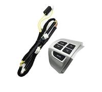 HUVNEXA Botón de sonido volumen del interruptor control volante multifunción coche, para Mitsubishi, para Lancer, para Outlander Asx 2007 2008 2009 Botón de control de audio(BLACK Leftwire asx sliver)