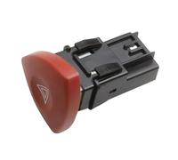 HUVNEXA Botón interruptor de luz de emergencia 8200 442 724 Fácil de instalar Resistente 8200442724, for Nissan, Primatar 2001-2013 Intertar 2003- Botón de interruptor de luces de emergencia