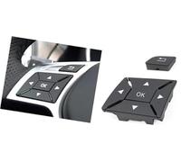HUVNEXA Botón Multifuncional del Interruptor del Volante del Coche W204, for Mercedes-Benz CEA GLK Clase X204 W212 W156 W246 W207 W117 W218 Kit de Botones para interruptores de Volante(Dark Grey)