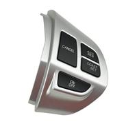 HUVNEXA Botones de interruptor control del volante multifunción para coche, plateados, para Mitsubishi Asx 2007-2012, para Outlander, para Lancer Botón de control de audio(BLACK Right)