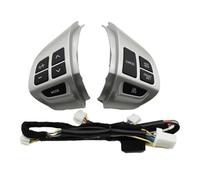 HUVNEXA Botones de interruptor de control del volante multifunción del coche, para botón de para audio, para Mitsubishi Asx 2007-2012 Botón de control de audio(BLACK Asx sliver 10pin)