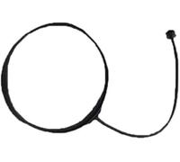 HUVNEXA Cable de la tapa del depósito combustible for, Serie 6 E63 E64, 7 E65 E66 E68 F01 F02 F04 X3 E83 X5 E70 E71, for, for X6 Correa de sujeción segura para la tapa del combustible(BLACK 1X-01)