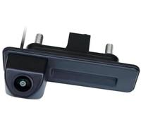 HUVNEXA Cámara Trasera para vehículo Cámara de Marcha atrás, para Octavia 2 3, para A5 Fabio, para Yeti, para Superb Ahd 1080P, trayectoria, manija del Maletero vehículo(Black AHD1080P Trajectory A)