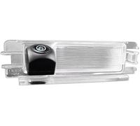 HUVNEXA Cámara Trasera para vehículo Cámara de Marcha atrás, para Sandero, Dacia, Stepway, para Logan 1/2 línea guía trayectoria dinámica Ahd Vista Trasera Coche(Black AHD1080P CVBS)