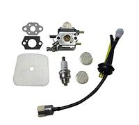 HUVNEXA Carburador con kit de repotenciación filtro aire, for cultivador Zama, C1U-K54A 2 ciclos Mantis Tiller Kit de carburador de 2 tiempos