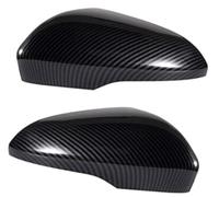 HUVNEXA Carburador de motocicleta, para Fusion 2013-2018 Patrón de fibra de carbono Puerta Cubierta de espejo retrovisor Tapa Carcasa Accesorios de coche Conjunto de carburador lateral Espejo