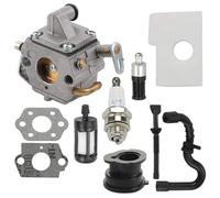 HUVNEXA Carburador, for STIHL, MS170 MS180 017 018 MS170C MS180C Motosierra 1130 120 0603, for, de motosierra Piezas eléctrica 10 PCS Kit de reemplazo de carburador(BLACK As Picture 10 PCS)
