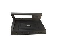 HUVNEXA Cargador inalámbrico for coche de 15 W, for, for Volkswagen, for, MK2 2017, placa carga inalámbrica, puerto USB rápido Soporte de carga inalámbrico para teléfono de coch