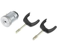 HUVNEXA Cilindro de cerradura de encendido con llaves n.º 2S61A3697AA - Conjunto de cerradura de cilindro de interruptor de encendido de automóvil - for Ford, for Transit Mk7 2006-2014 Tono plateado m