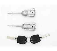 HUVNEXA Cilindro DE Cerradura DE Puerta Izquierda Derecha con 2 Llaves, for VW, for Seat, Ibiza Cordoba, for Caddy, 1996-2009 6L3837167 6L3837168B Cerradura de Puerta de Coche