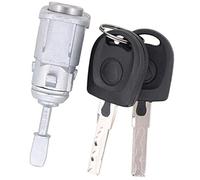 HUVNEXA Cilindro de cerradura puerta delantera derecha del lado conductor con 2 llaves, para Golf, Mk4, Bora, Fox, para Fabia Beetle, para Transporter mecanismo de cierre de puerta de coche