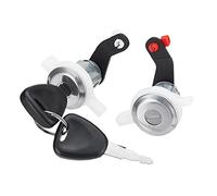 HUVNEXA Cilindro de Cilindro de Cerradura de Puerta de Coche Izquierda Derecha con 2 Llaves, for Renault, MK2 1998-2016 7701470944 7701470945 Cerradura de Puerta de Coche