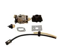 HUVNEXA Conector de Base carburador, manguera combustible entrada, desbrozadora Motor jardín, cortadora, 43cc, 52cc, BC430, BC520, 1E40F-5, 44F-5 Kit de carburador de 2 tiempos