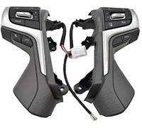 HUVNEXA Conjunto de almohadilla alimentación del interruptor control volante multifunción coche, para TOYOTA, para Land Cruiser Lc200 2007-2018 Botón de control de audio(Gray)