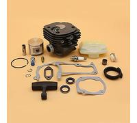 HUVNEXA Conjunto de pistón de cilindro de 48 mm y 50 mm, filtro de aire, manguera de combustible, junta, kit de bujías, for Husqvarna, 365 372, piezas de repuesto for motosierra de jardín Cilindro par