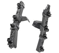 HUVNEXA Conjunto de soporte de parachoques Par de soportes guía parachoques delantero izquierdo derecho, para retenedor rejilla soporte 622224EA0A, para Nissan, para Qashqai 2013-2021