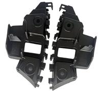 HUVNEXA Conjunto de soporte de parachoques Parachoques delantero izquierdo derecho, para soporte de montaje en viga, retenedor guía rejilla 5C6807183, para Vw, para Jetta 2011-2014