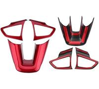 HUVNEXA Cubierta de Botones del Volante, Cubiertas automotrices, Pegatina Decorativa de Estilo de Coche Abs, para Focus 2015-2018 Cubierta del Emblema del Volante, Centro Interior del automóvil