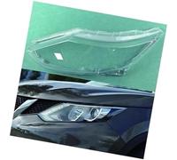 HUVNEXA Cubierta de faro coche, for Nissan, for Qashqai 2016 2017 2018, lente faros, pantalla transparente, accesorios carcasa Cubierta de lente de faro de coche(BLACK Left)