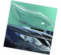 HUVNEXA Cubierta de faro coche, for Nissan, for Qashqai 2016 2017 2018, lente faros, pantalla transparente, accesorios carcasa Cubierta de lente de faro de coche(BLACK Right)