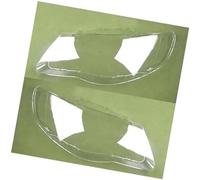 HUVNEXA Cubierta De Faro Coche, for VW, for Touareg 2007 2008 2009 2010 Pantalla Lámpara Lente Transparente Accesorios Carcasa Delantera Cubierta de lente de faro de coche(BLACK Left and Right)