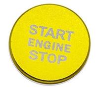 HUVNEXA Cubierta del botón de arranque y parada motor, pegatinas diseño for el coche, funda anillo, for, Q5 8R A4 B9 A7 C7, accesorios circulares Botón de arranque y parada del motor del coche
