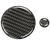 HUVNEXA Embellecedor De Consola Central, 2 Piezas, para 3 2020-2023, Cubierta Botón Volumen Real para Coche, Accesorios Estilo Automático, Decoración Pegatina del panel de cambio de marchas