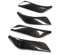 HUVNEXA Embellecedor de consola central, for 1 2 Series F20 F21 F22 F23 2012-2018 Etiqueta decorativa control automóvil Interior Pegatina del panel de cambio de marchas(BLACK 4pcs Style 1)