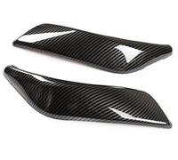 HUVNEXA Embellecedor de consola central, for 1 2 Series F20 F21 F22 F23 2012-2018 Etiqueta decorativa control automóvil Interior Pegatina del panel de cambio de marchas(BLACK 2pcs Style 1)