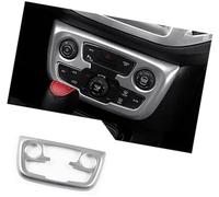 HUVNEXA Embellecedor de consola central, para Jeep Compass 2017-2020, cubierta interruptor ajuste aire acondicionado coche, diseño interior Pegatina del panel de cambio de marchas(BLACK Abs Chrome)