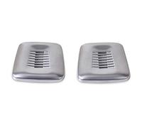 HUVNEXA Embellecedor de cubierta micrófono techo Interior cromado, 2 uds., for, for F30 F32 F07 F10 F15 F12 F25 X3 X5 3 4 5 6 Etiqueta engomada del ajuste del volante del coche