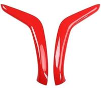 HUVNEXA Embellecedor de Panel Decorativo, para Ford, para Fiesta 2009 2010 2011 2012 2013, Pegatina Cubierta Protectora Cubierta del Emblema del Volante, Centro Interior del automóvil(Rot)