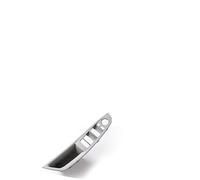 HUVNEXA Embellecedor de reemplazo tirador cubierta manija puerta interior coche, para Bmw, para Serie 5 F10 2011-2016 cubierta del marco de la manija de la puerta del coche(BLACK 1pcs Gray)