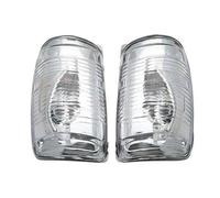HUVNEXA Espejo retrovisor de coche, lámpara señal giro lateral, indicador carcasa, lente transparente, para Ford, para Transit, Mk8 2014 2015 2016 Unidad de señal montada en espejo(1 Pair)