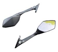 HUVNEXA Espejo retrovisor de motocicleta, para Yzf R3 R25 2015-2018, para espejos laterales plegables de motocicleta, tapa de cubierta retrovisora de para punto ciego Espejo retrovisor de (B)