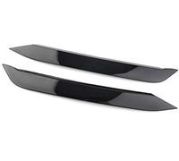 HUVNEXA Etiqueta engomada de la cubierta del ajuste tapa ojo ceja faro delantero automático, for Volkswagen, for POLO, 19-20, negro brillante Ajuste de cejas para faros de coche