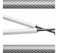 HUVNEXA For Chevrolet, Bolt EUV 2021-2025 capó delantero modificar puntales soporte de elevación amortiguadores cilindros accesorios amortiguador Amortiguador del capó del coche(Silver carbon fiber)