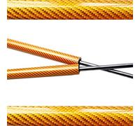 HUVNEXA For, Clase A W176 2013-2018 capó delantero modificar puntales varillas de soporte elevación amortiguador pistón apoyo Amortiguador del capó del coche(Orange carbon fiber)