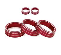 HUVNEXA For, for VW, for Golf, MK7 2014-2020 Aire Acondicionado/Radio Botón de Volumen Cubierta de Perilla Control de Clima Ajuste Botón Anillo embellecedor Anillo embellecedor para Perilla de Aire a