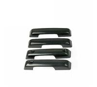 HUVNEXA For Ford, for F-150, 2021 2022 Negro/Fibra de Carbono/Accesorios Estilo Coche Cromado, Embellecedor la Cubierta manija Puerta del Cubierta para manija de puerta de coche(Carbon fiber)