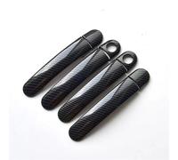 HUVNEXA For Golf, 4 MK4, for VW, Rabbit A4 1J 1997-2006 Cubiertas de manija de puerta de coche de fibra de carbono cromadas Accesorios de coche pegatinas de diseño Cubierta para manija de puerta exter