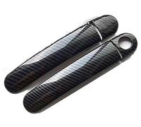 HUVNEXA, for Seat, Leon MK1 1M 1999 2000 2001 2002 2003 2004 Cubiertas cromadas de manija de Puerta de Coche de Fibra de Carbono Cubierta para manija de Puerta de Coche(Black Model 6)