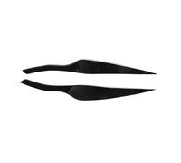 HUVNEXA For Serie 3 E90 E91 2005-2008 Sedán Touring, cubierta adhesiva for faro delantero, ceja, párpado, ABS decorativo, color negro brillante Tinte para faros delanteros