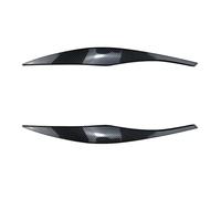 HUVNEXA For Serie 3 E90 E91 320i 330i Cejas de faros Párpados Sedán Touring 2005 2006 2007 2008 2009 2010 2011 Carbono negro brillante Tinte para faros delanteros(Carbon look)