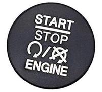 HUVNEXA Funda for cubiertas de anillo motor, botón arranque y parada estilo Interior coche, for Jeep, Commander Wrangler Grand Cherokee Botón de arranque y parada del motor del coche