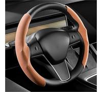 HUVNEXA Funda para Volante de Coche Protector de la Cubierta del Volante Coche, para los Accesorios Auto Protectores Modelo 3 Y(Black TSL0162 8)