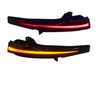 HUVNEXA Intermitente dinámico for Mercedes W205 W213 W222 GLC, luz indicadora de espejo retrovisor lateral secuencial Espejo retrovisor con luz intermitente(Yellow Puls Red-for X222 2013-2019)