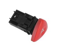HUVNEXA Interruptor de luz de emergencia (botón rojo) for Renault Laguna Mater Space, cuarta generación, MPV. Botón de interruptor de luces de emergencia
