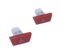 HUVNEXA Interruptor de luz de emergencia de advertencia 6490.ng for, C1, 107, Aygo Botón de interruptor de luces de emergencia(2pcs)
