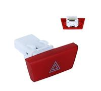HUVNEXA Interruptor de luz indicadora de emergencia for coche, botón rojo, for Aygo, 107, C1 6490.ng 6490 Ng 6490ng Botón de interruptor de luces de emergencia